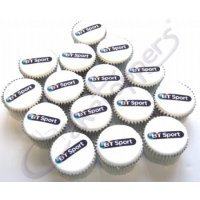 BT sport logo cupcakes