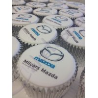 Logo cupcakes for Mazda dealer event